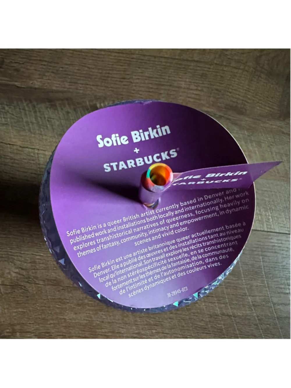 Starbucks x Sofie Birkin Studded Tumbler 24 oz Purple Multicolor